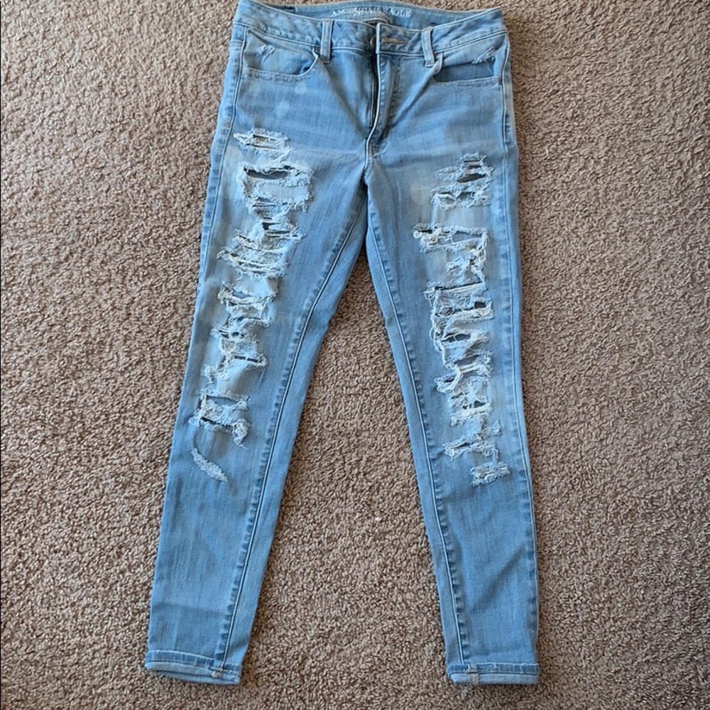AE High-Rise ripped jegging